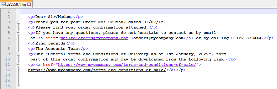 Example HTLM Output