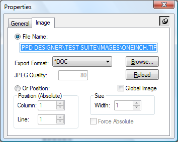 Image Element Properties