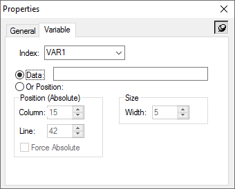 Variable Element Properties